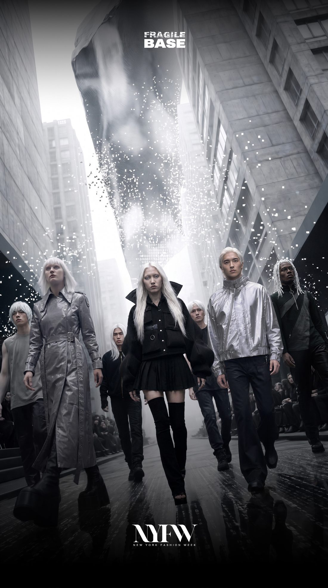 Visuel clé NYFW, défilé dans la rue