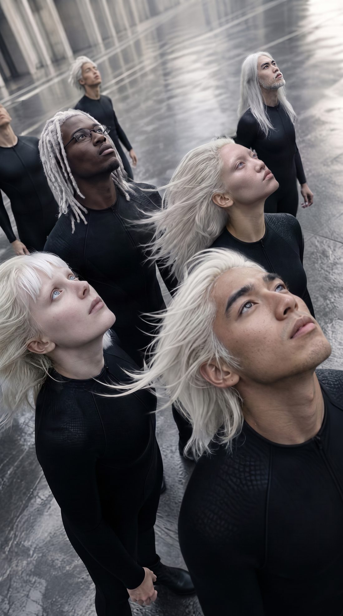 Mannequins dans une rue de New York